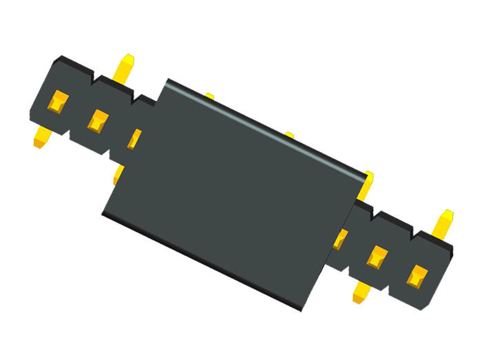 SMT Pin Header 10 Pin Single Row Đầu nối góc phải Đầu nối vàng Flash