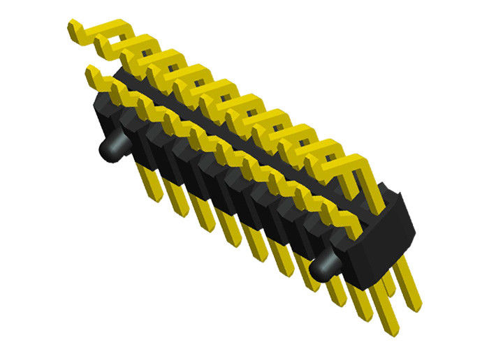 Double Row Pin Header Ngang SMT Loại 2x20 Pin Header Đen 1.27mm