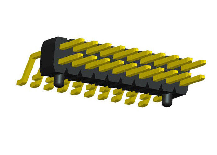 Double Row Pin Header Ngang SMT Loại 2x20 Pin Header Đen 1.27mm