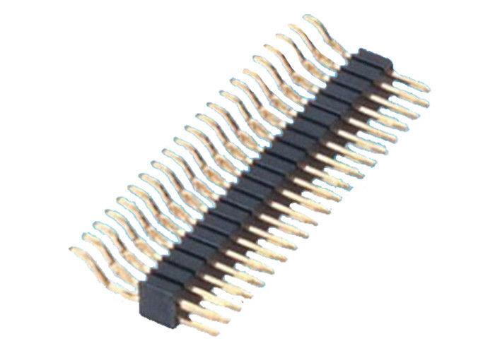 Double Row Pin Header Ngang SMT Loại 2x20 Pin Header Đen 1.27mm