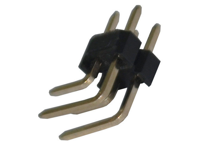 Đầu nối góc phải hàng kép Pin kết nối 2.54mm X 2.5mm Điện trở cách điện