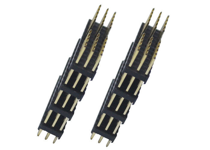 Đầu nối 3 chân Pin 2,54mm Sân 180 độ Loại Bốn Nhựa