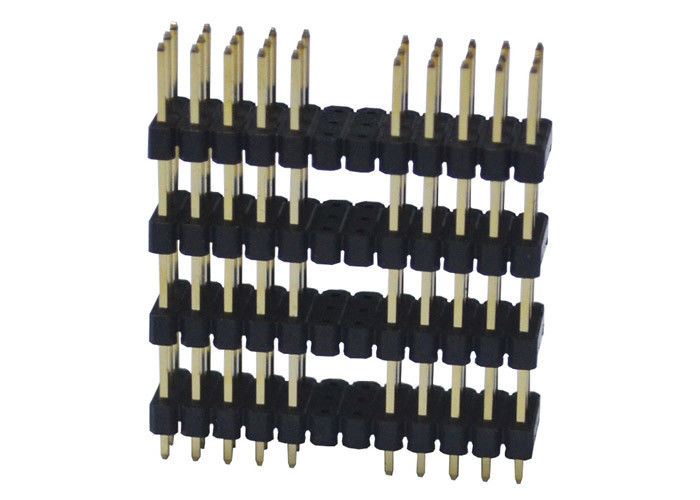 Đầu nối 3 chân Pin 2,54mm Sân 180 độ Loại Bốn Nhựa