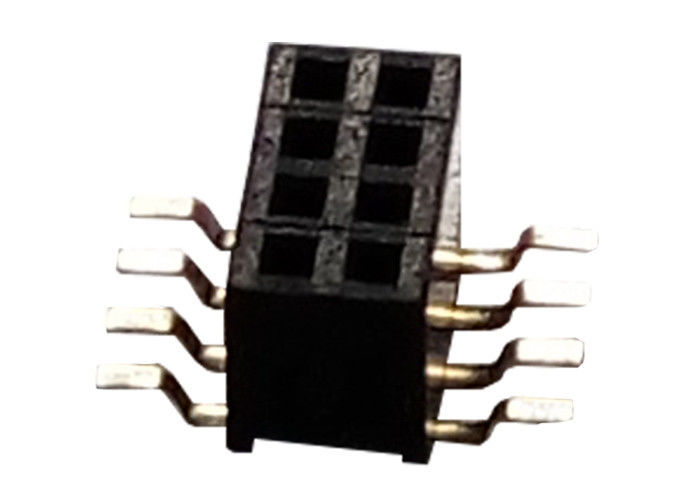 Đầu nối dành cho nữ 8 pin Một hàng đơn loại SMT 1.27mm X 3.4mm