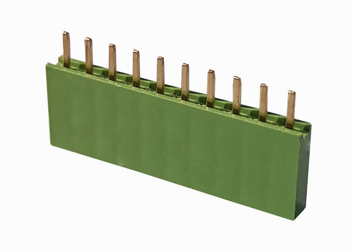 Đầu nối thẳng hàng đôi tiêu đề Xanh lục 2,54 Mm Nữ Header 10 Pin