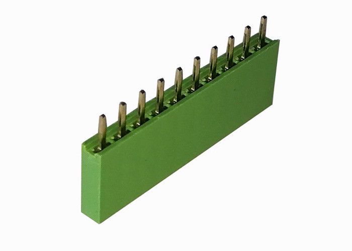 Đầu nối thẳng hàng đôi tiêu đề Xanh lục 2,54 Mm Nữ Header 10 Pin