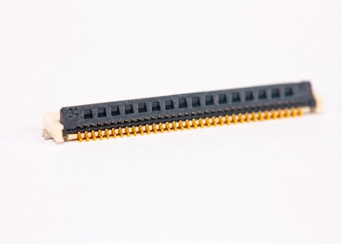 LCP Màu tự nhiên Fpc Zif Connector Đen Khóa nắp Liên hệ hai mặt