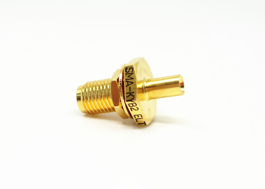 Đầu nối cáp RF SMA có độ tin cậy cao Nữ mạ vàng cho cáp 086