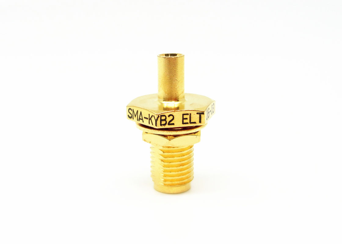 Đầu nối cáp RF SMA có độ tin cậy cao Nữ mạ vàng cho cáp 086