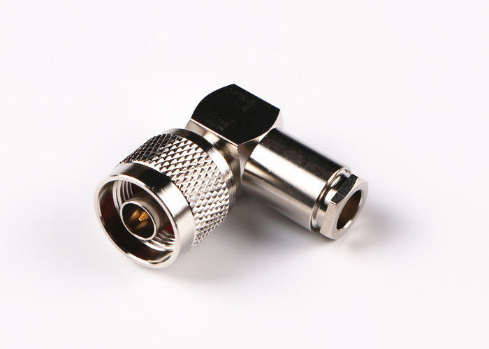 Đầu nối góc phải TNC mạ niken, Đầu nối đồng trục TNC VSMR ≤1.3