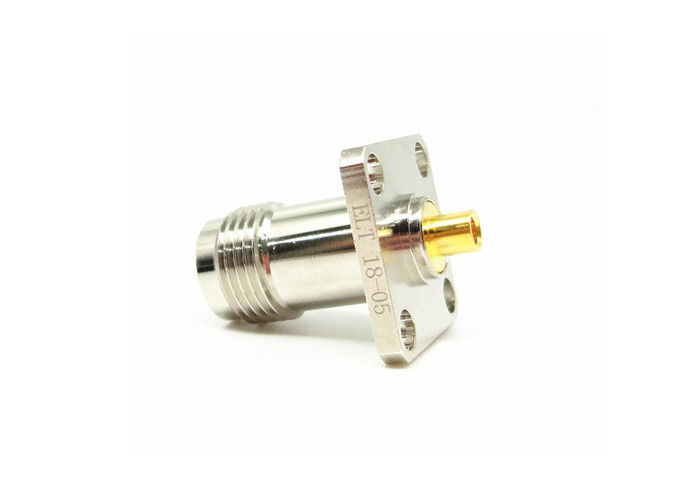 Kết nối mặt bích bốn lỗ TNC RF Nữ 50Ohm 11GHz cho lò vi sóng