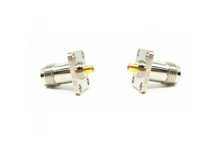 Kết nối mặt bích bốn lỗ TNC RF Nữ 50Ohm 11GHz cho lò vi sóng