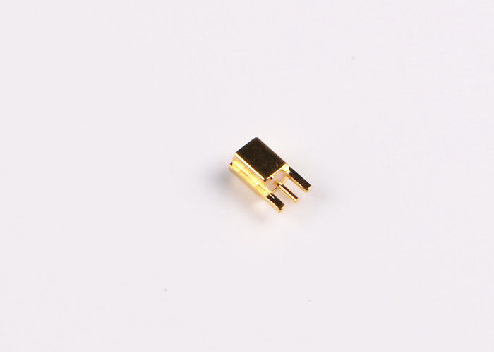 Đầu cắm nam MCX RF Đầu nối cáp đồng thau cho PCB gắn