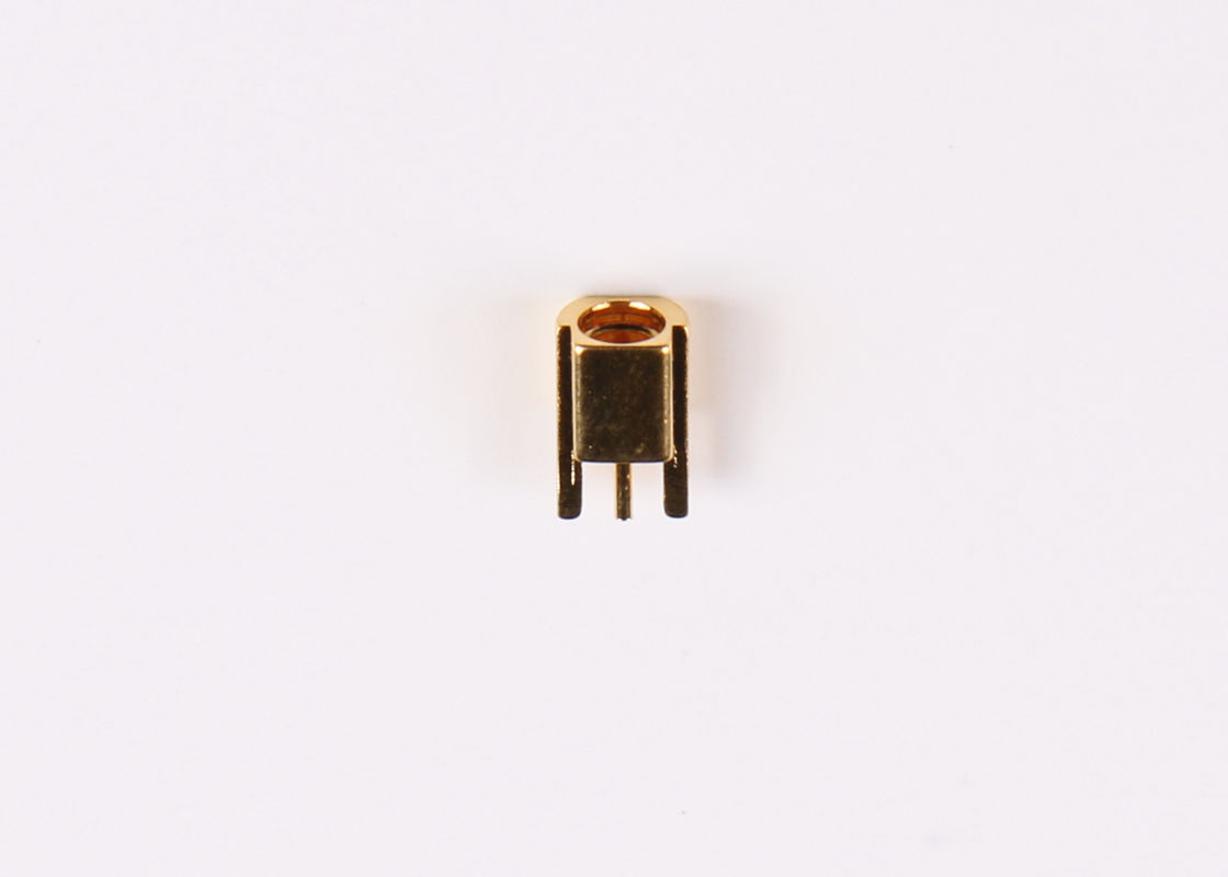 Đầu cắm nam MCX RF Đầu nối cáp đồng thau cho PCB gắn