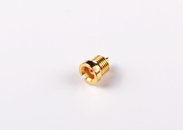 Nam uốn thẳng MCX vách ngăn kết nối mạ vàng mạ cỡ nhỏ
