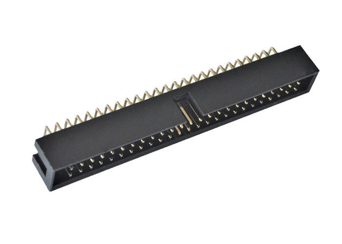 Đầu nối góc phải Pcb Hộp 90 độ Loại 2.54mm Sân 50 Pin Tiêu đề