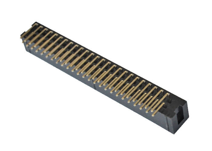 Đầu nối góc phải Pcb Hộp 90 độ Loại 2.54mm Sân 50 Pin Tiêu đề
