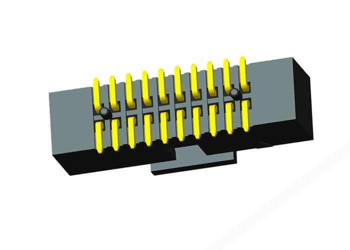 Đầu nối hộp tiêu đề loại SMT CAP 1.27mm Sân bóng vàng Flash Liên hệ Mạ