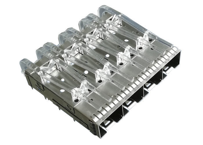 Stailness Steel CLIP SFP Lồng kết nối 4 cổng Light Tube EMI Tab Spring
