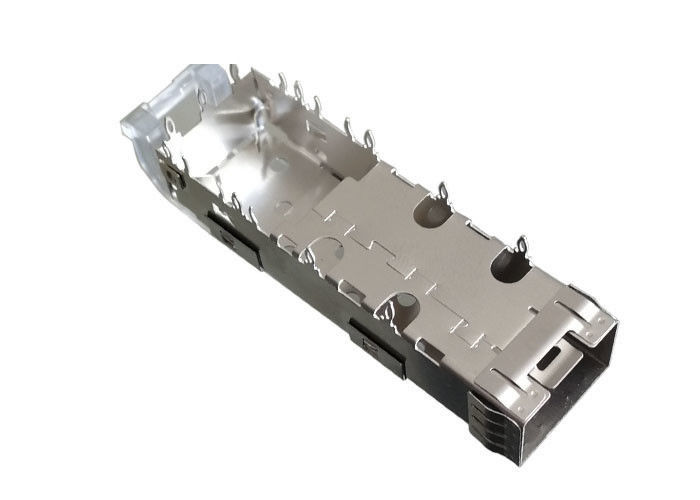 Ống ánh sáng SFP Lồng nối bảng điều khiển gắn hợp kim đồng cho Gigabit Ethnet