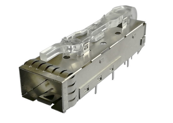 Mối hàn 3.0 mm Mã PIN 1 x 1 Lắp ráp lồng SFP với ống lò xo nhẹ EMI
