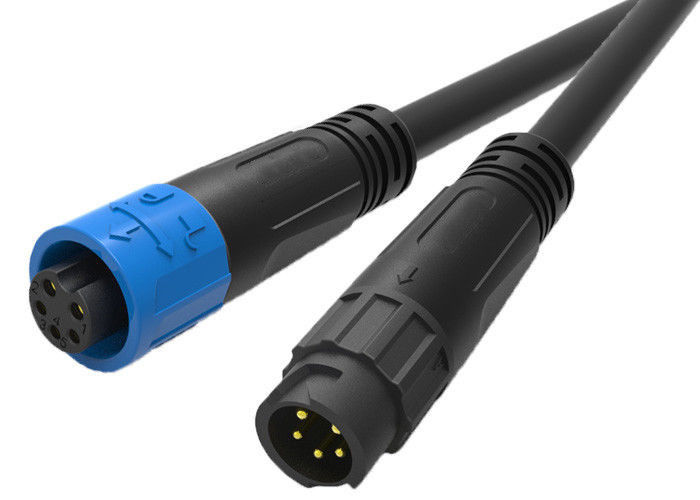 Dữ liệu năng lượng Kết hợp cáp kết nối chống nước Bayonet 5 pin cho đèn LED