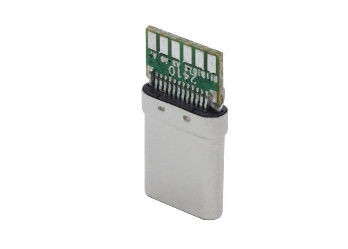 10 Pin USB 3.1 Đầu nối loại C Nam hàn bền cho điện thoại di động