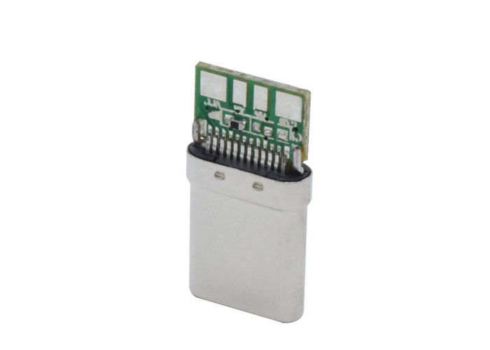10 Pin USB 3.1 Đầu nối loại C Nam hàn bền cho điện thoại di động